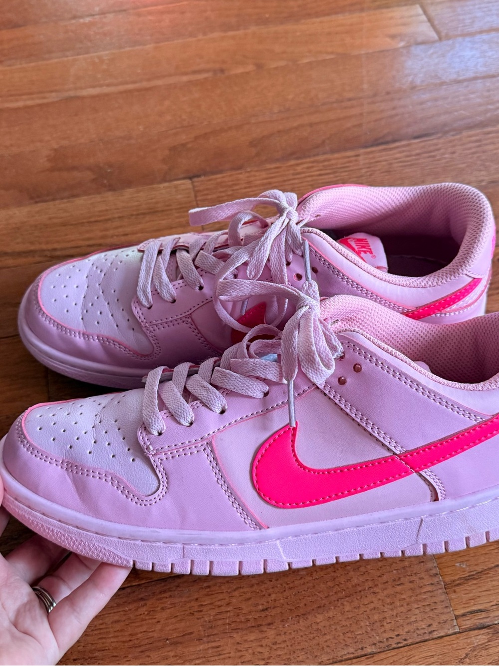 Nike Dunk Low Triple Barbie Pink Shoes Men’s size 8 / Women’s size 9 - Picture 9 of 10